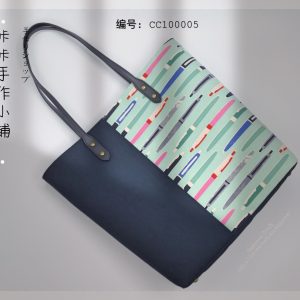 双色托特包