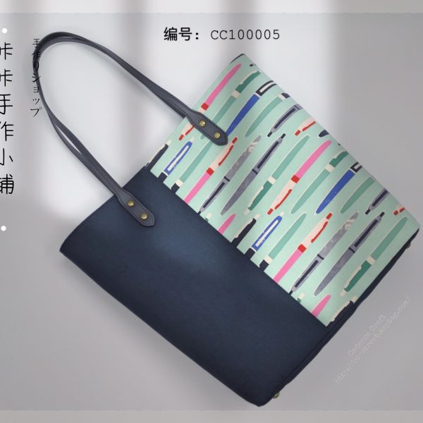 双色托特包